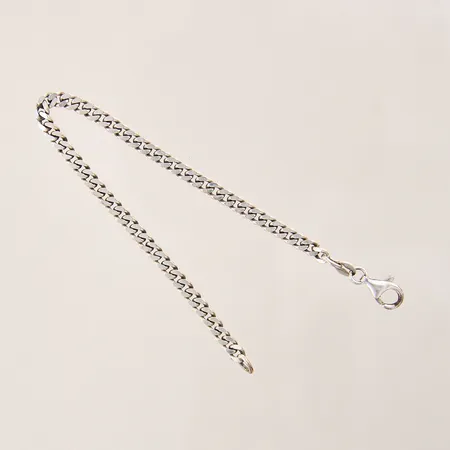 Armband Pansar, längd 17,5cm, bredd 4mm, GHA, silver 925/1000 Vikt: 6 g