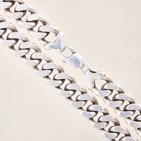 Kedja Pansar, längd 56,5cm, bredd 14,5mm, silver 925/1000 Vikt: 253,2 g