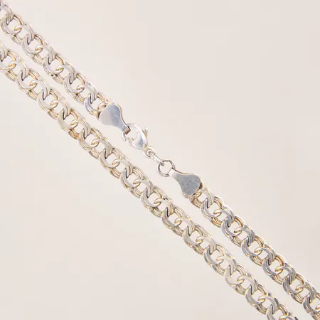 Collier Bismarck, längd 45,5cm, bredd 5mm, silver 835/1000 Vikt: 13,2 g