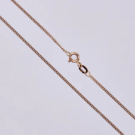 Kedja pansar längd ca 52cm, bredd ca 1mm, 18K Vikt: 2,9 g