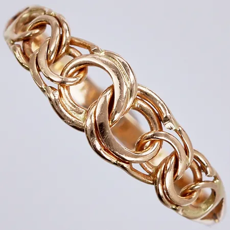 Ring Bismarck, stl: 17, bredd ca 1-55mm, CCC, 18K Vikt: 1,2 g