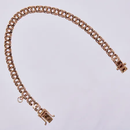 Armband Bismarck, berlock saknas, längd ca 18,5cm, bredd ca 5mm, Segir Aktiebolag 1967, 18K Vikt: 12,1 g