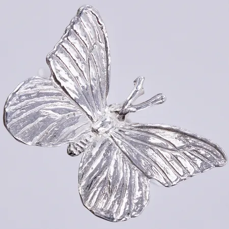Ring, stämplad silver, stl: 16, bredd ca 1-23mm, 925/1000  Vikt: 2,4 g