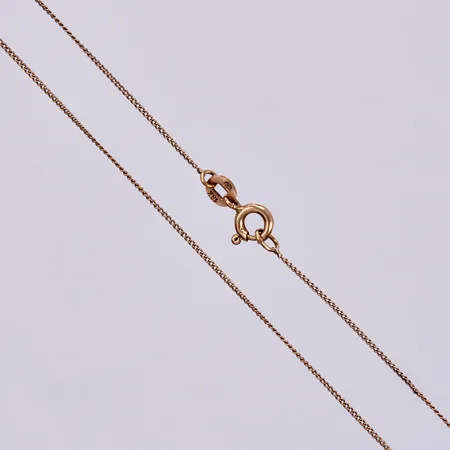 Kedja Pansar, längd: ca 35cm, bredd: ca 1mm, 18K Vikt: 1,1 g