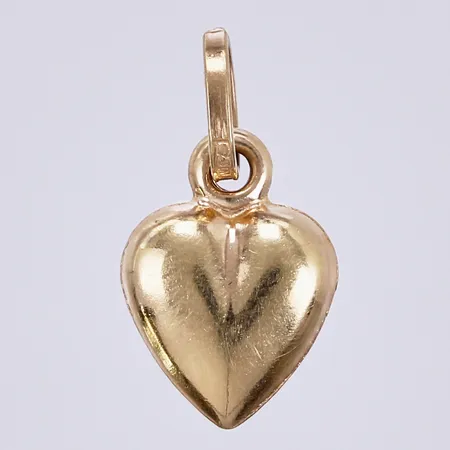 Hänge hjärta, längd: ca 1,2cm, bredd: ca 7mm, 18K  Vikt: 0,2 g