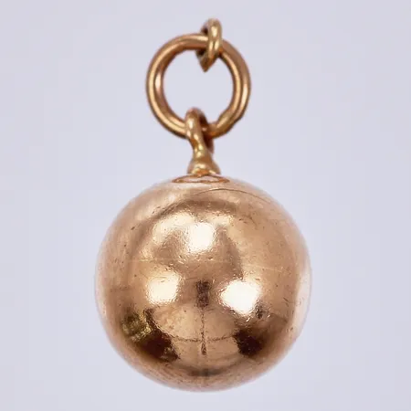 Berlock Kula, längd: ca 1,5cm, bredd: ca 10mm, 18K Vikt: 1,5 g