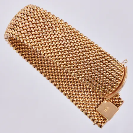 Armband, längd: ca 20cm, bredd: ca 25mm, 18K Vikt: 61,4 g