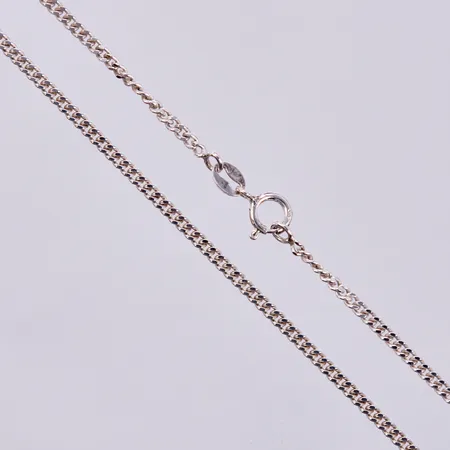 Kedja Pansar, längd: ca 45cm, bredd: ca 2mm, 925/1000 silver Vikt: 5,1 g