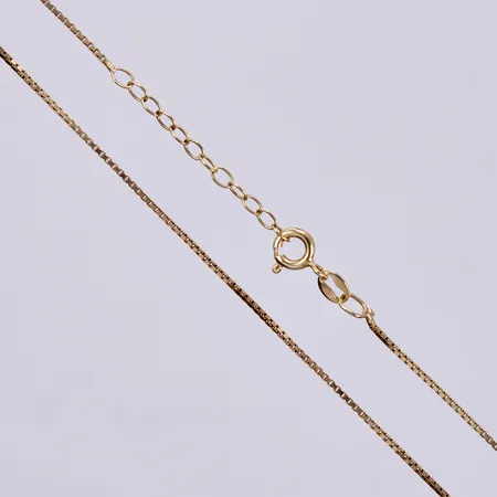 Kedja venezia, förgyllt silver, längd: ca 42,5-45,5cm, bredd: ca 1mm, 925/1000 silver Vikt: 2,3 g