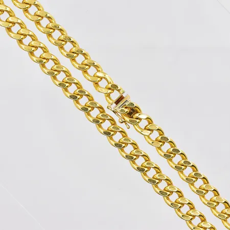 Kedja Pansar, 54,5cm, bredd 6,9mm, ihålig, GHA, 18K Vikt: 43,2 g
