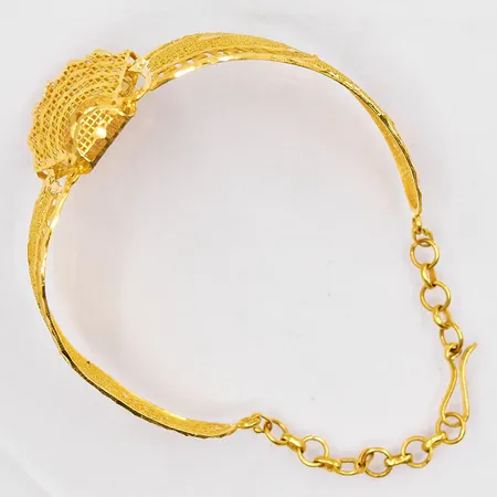 Armband, ca Ø 62mm, maxbredd 24,8mm, 21K Vikt: 10,9 g
