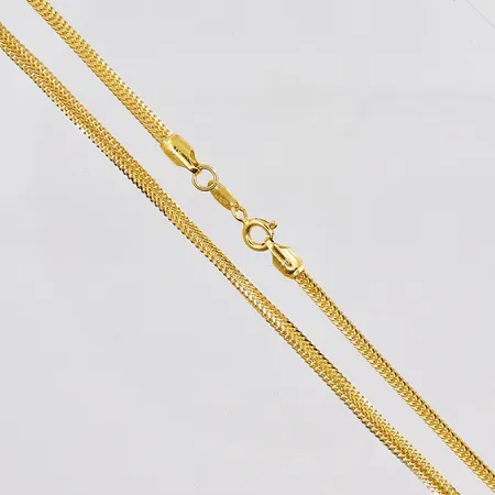Kedja, 50cm, bredd 2,2mm, 21K Vikt: 12,6 g