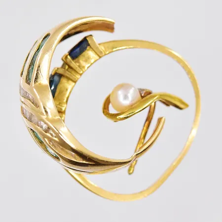 Diverse guld, stenar, defekter, 18K Vikt: 6,5 g