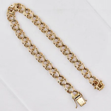 Armband Bismarck, 20,5cm, bredd 7,2mm, 18K Vikt: 16,6 g