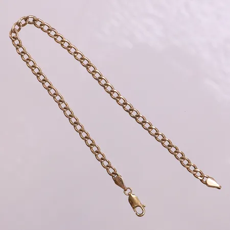 Armband Pansar, längd 19,5cm, bredd 3,5mm, ihålig, GHA, 9K.  Vikt: 2,4 g