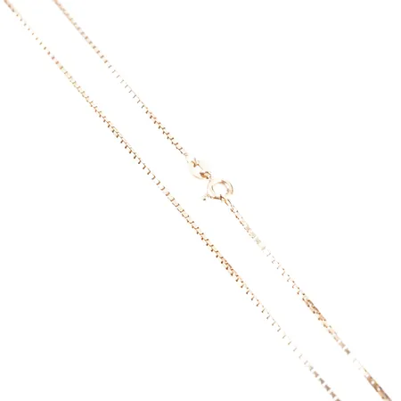 Halskedja, venezia, 42cm, bredd 1mm, 18k Vikt: 4,7 g