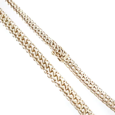 Collier, 42cm, bredd 8mm, 14k Vikt: 35,7 g