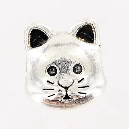 Berlock Pandora, 22x10mm, kattansikte, ALE, silver 925/1000 Vikt: 3,8 g