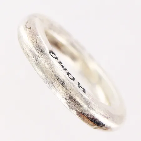 Ring Efva Attling, Homo Sapiens, stl 16½, bredd 4mm, silver 925/1000. Vikt: 10,7 g