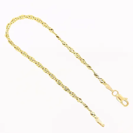 Armband, 18cm, bredd 3mm, 18K Vikt: 4,1 g
