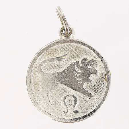 Hänge 22x16mm, stjärntecken Lejonet, silver 925/1000. Vikt: 1,8 g