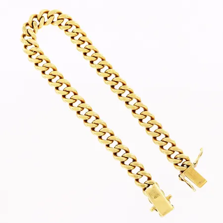 Armband Pansar, 20,5cm, bredd 7mm, 18K Vikt: 37,2 g