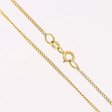 Kedja Pansar, 54cm, bredd 1mm, GHA, 18K Vikt: 3,6 g
