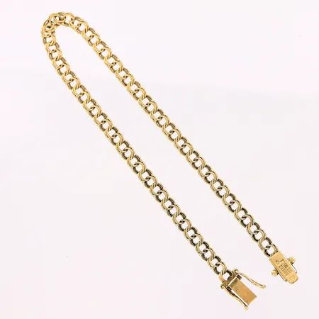 Armband Bismarck, 19cm, bredd 4mm, 18K Vikt: 5,3 g