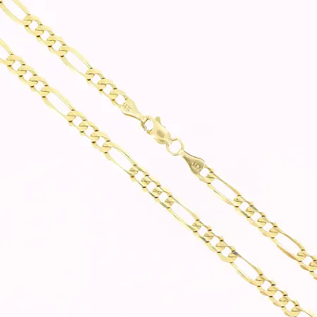 Kedja Figaro, 51,5cm, bredd 4,5mm, 14K Vikt: 16,4 g
