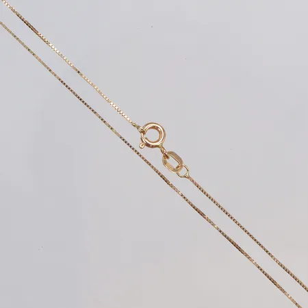 Kedja Venezia 43,5cm bredd ca 0,8mm, GHA 18K Vikt: 1,2 g