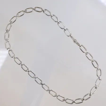 Collier, 43cm, bredd 7mm, silver 925/1000 Vikt: 29,1 g