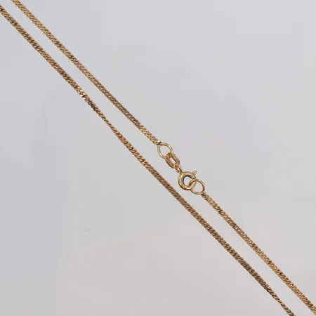 Kedja pansar, 46,5cm, bredd 1,5mm, GHA, 18K  Vikt: 4,5 g