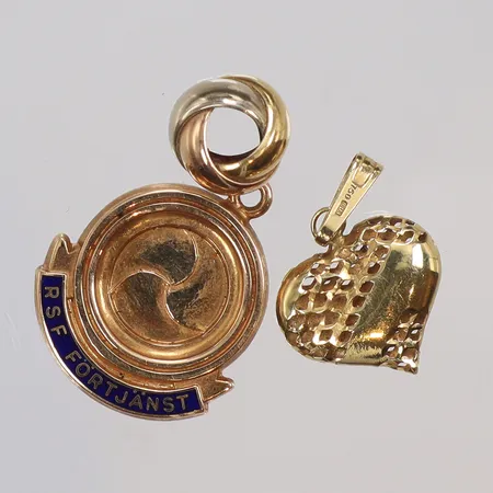Diverse guld, defekt, 18K  Vikt: 7,8 g