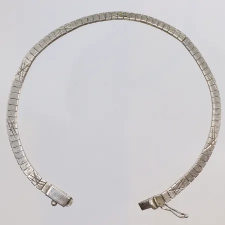 Armband 19cm bredd 4mm silver 830/1000 Vikt: 7,5 g
