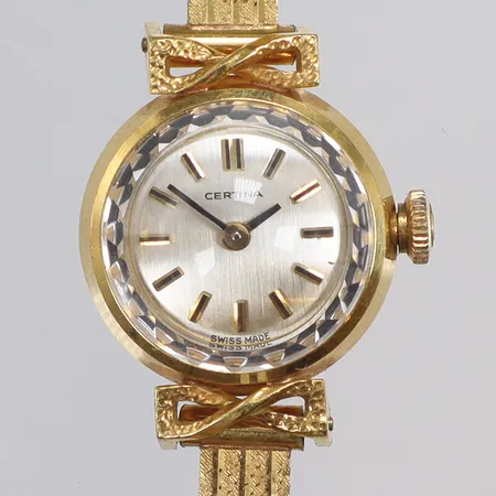Damur Certina 18K, Ø16mm boett nr 0810.882/732849, längd ca 17cm, helguld bruttovikt 21,3g