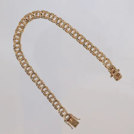 Armband bismarck, 19cm, bredd 6mm, 18K Vikt: 14,1 g