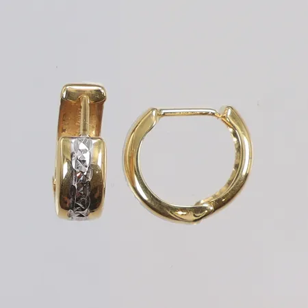 Ett par örhängen, 12x5mm, GHA, 18K  Vikt: 1,4 g