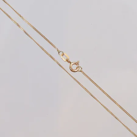 Kedja Pansar 36cm bredd 1mm 18K Vikt: 1,5 g
