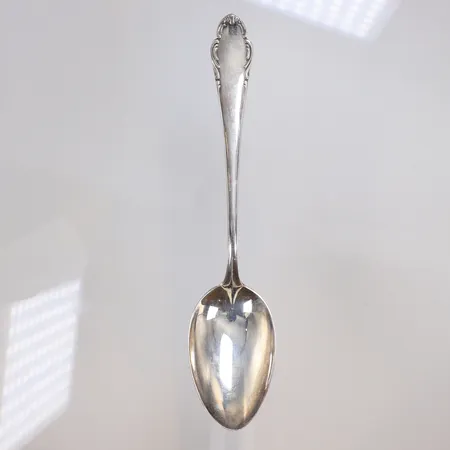 Matsked längd 19cm, gravyr SNS (Skandia Silver) silver 830/1000 Vikt: 37,9 g