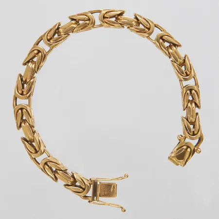 Armband, Kejsarlänk, längd: 21,5cm, bredd: 8,4mm, 18K. Vikt: 98 g