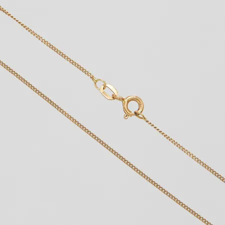 Kedja, Pansar, längd: 38,2cm, bredd: 1mm, GHA, 18K Vikt: 1,5 g