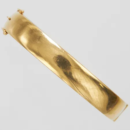 Armband, stelt, 62x54mm, bredd: 10,2mm, svenska stämplar, personlig gravyr, 18K Vikt: 48,1 g