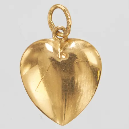 Hängen, hjärta, 19x12,4mm, bucklor, 18K Vikt: 0,8 g