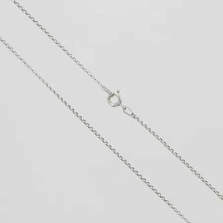 Silverkedja, Ärtlänk, längd: 43,5cm, bredd: 1,4mm, 925/1000 Vikt: 1,9 g