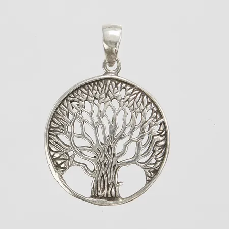 Silverhänge, träd, 35x23,9mm, 925/1000 Vikt: 3,3 g