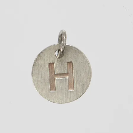 Silverhänge, bokstaven H, 14,1x10,4mm, 925/1000 Vikt: 1 g