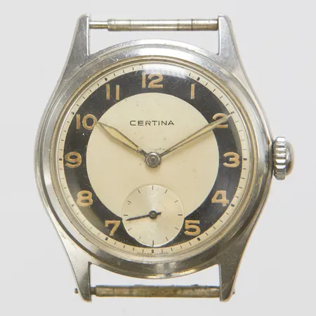 Herrur Certina, stål, manuell, 33,4mm, boettnr: 81101 3050772, Cal. 321, skadad urtavla, repigt glas, inga tillbehör.