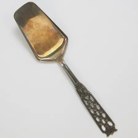 Tårtspade, modell Princess, längd: 210mm, Cesons Guldvaru AB, 830/1000 Vikt: 49,2 g