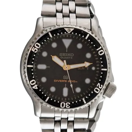 Herrur Seiko SQ 5H26-7A-1A Diver 200m, stål, Ø 42 mm, quartz, handledsmått cirka 18 cm, bruksmärken