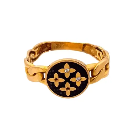 Ring, 21K guld, defekt Vikt: 2,3 g